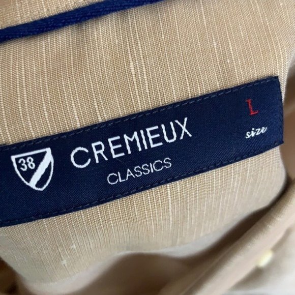 CREMIEUX NWT MEN’S TAN LIGHTWEIGHT SHIRT LARGE - Picture 4 of 5